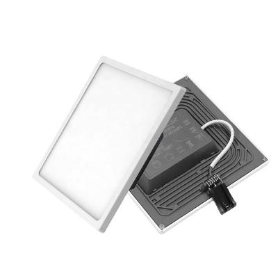 China Modern Saving Energy Recessed Round Square Mounted 8watt 16watt 22watt 30watt Led Ceiling Panel Light for sale