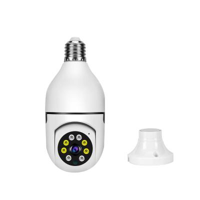 China Human Motion Tracking Home Video Surveillance Auto Tracking Security Cam Ptz Wifi With E27 Socket Bulb Camera for sale