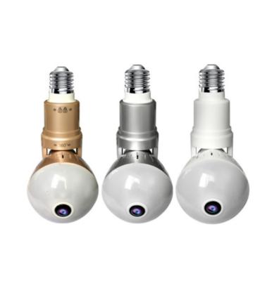 China Indoor Audio IP Ptz Wifi Panoramic Light 2 Way Built-in Siren With E27 Plug 2mp 3mp Security Alarm Tvi Ahd CCTV Analog Bulb Camera for sale