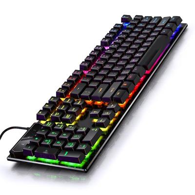 China Numpad Gaming Keyboard Wired Gaming Mouse Kit 104 Key Top With Ergonomic Mause RGB Backlight Keyboard Gamer For PC Laptop for sale