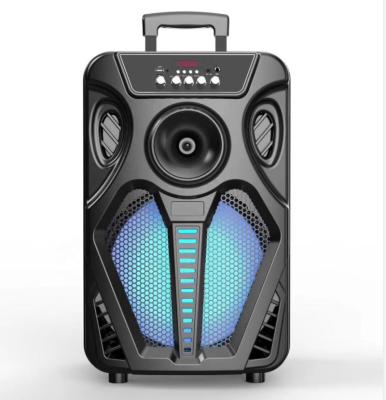 China Wireless Charger for Mobile Phone Cute and Colorful HT-W12 Big Bass 12 Inch Trolley Rechargeable Speaker with LED Light and Subwoofer for sale