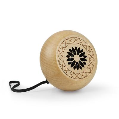 China A3 real wood wireless speaker TWS Mini Wooden Wireless BT with band for sale