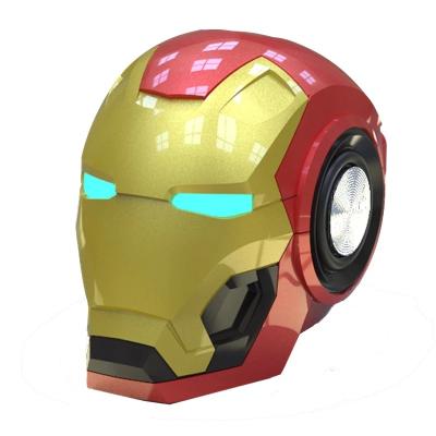 China Wireless Charger For New Iron Man BT Portable Speaker Smart Radio Bass Card Wireless Cellphone Audio Cool Portable Speaker for sale