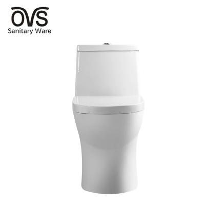 China Dual-Flush OVS Water Closet Modern Ceramic Sanitary Ware Bathroom Water Closet One Piece Toilet for sale