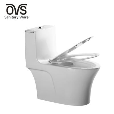 China Dual-Flush OVS High Quality Sanitary Ware Bathroom Ceramic One Piece Siphon Water Closet toilet for sale