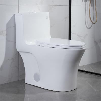 China Dual-Flush Chinese Manufacturer Cupc American Bathroom Wc Water Closet Upc Custom Ceramic Elongated Commode Siphonic Flush One Piece Toilet for sale