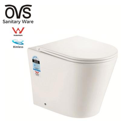 China Concealed Tank OVS Watermark Australia Toilet Ceramic China High Quality Piss Australian Wc Toilet Back To Wall Tankless Toilets for sale