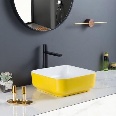 China Industrial OVS Postmodern Good Material Design Bathroom Wash Basin Price Smooth Ceramic for sale