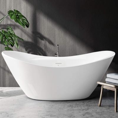 China Soft Modern Acrylic Solid Surface Stone Bathtub Free Stand Bathroom Small Bath Tub for sale