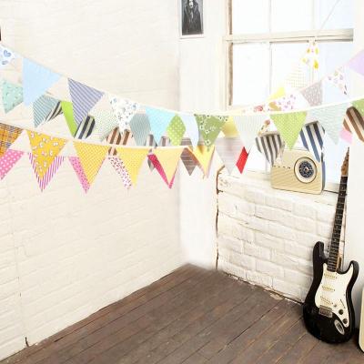 China Hot Sale High Quality Minimalist Bunting Flag Birthday Flag With Colorful Factory Custom Product for sale