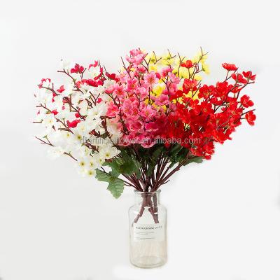 China Natural Touch B121 Wholesale 2021 Chinese Style Artificial Plum Blossom Flowers In Bulk Real Touch Wedding Decoration Home Flower for sale