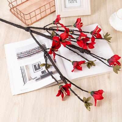 China Events Decoration/Gift Simulation Peony Flowers Lotus Peach Blossom Lotus Plum Lily Azalea Azalea Anthurium Living Room Ornament D149 3 for sale