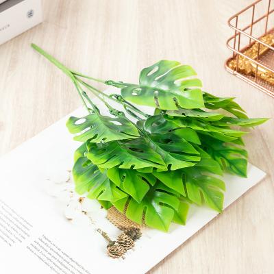 China A32 Touch Natural Artificial Wall Hanging Leaves Mini Flowers Plants Branches Green Decorative Artificial Leaves for sale