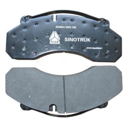 China sinotruk howo steel truck brake pad parts price for sale