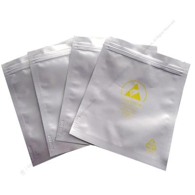 China Custom Reuse Packaging Industrial Electronics Moisture Barrier RF Signal Anti Static ESD Foil Shielding Bags for sale