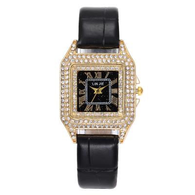 China Simple women's business casual dress quartz clock dress the new diamond-framed fashion bracelet ceramic ladies watches for sale