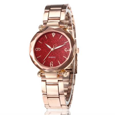 China Simple luxury new fashion digital star ladies watch color alloy steel belt leisure quartz wristwatch in stock for sale