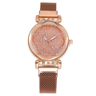 China Milan student high-end net fashion watch women's digital watch news star magnet watch simple band luxury women for sale