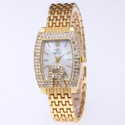 China The R Roma Digitally Graduated Quartz Watch Reloj de Diamond Women's Wristwatch Steel Belt Fashion Luxury Hot Style for sale