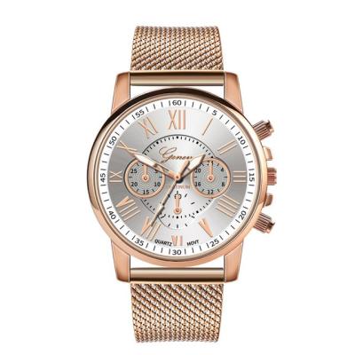 China New Geneva Three Face Single Eyes Double Eyes Quartz Watch Fashion Soft Women's Plastic Wristwatch Reloj Strap Band Watch for sale