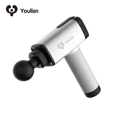 China Youlisn Low Noise Muscle Massage Gun Exercising Muscle Pain Relief Body Relaxation Deep Tissue Massager Therapy Gun 2600mAh *6 Lithium Battery for sale