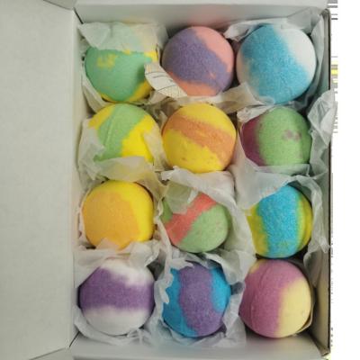 China Big Home Spa Bath Bombs Salt Ball Spa.Foot Spa Set 12 Colors Bath Bomb For Kids Bubble Bomb Essensional Organic Oil Ball for sale