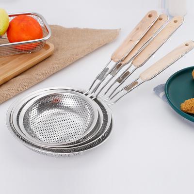 China Sustainable Stainless Steel Kitchen Utensils Sets Kitchen Accessories Cooking Serving Set In Skimmer Strainer for sale