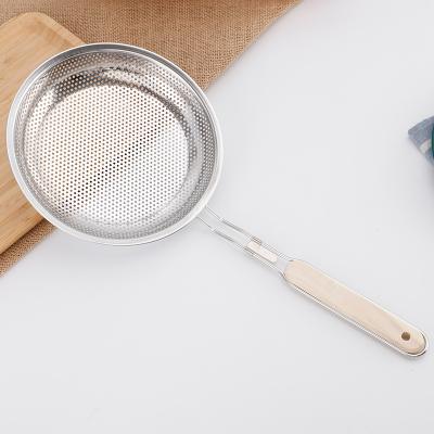 China Kitchen Instrument Viable Colander 304 Stainless Steel Fine Wire Mesh Strainer For Soy Milk Juice Filter for sale