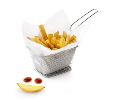 China Viable High Quality Stainless Steel Mini French Fry Basket For Fried Chip for sale