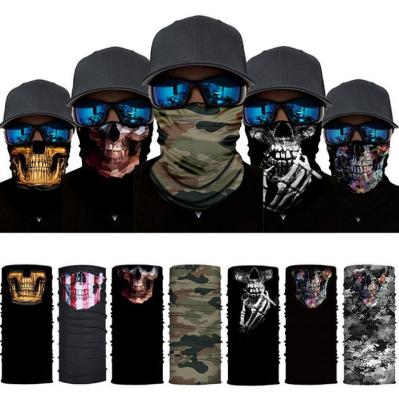 China Polyester Custom All Logo Printed Tube Bandanna Scarf Outdoor Sports Fishing Running Neck Seamless Mouth Bandana Protective Thick Leathers for sale