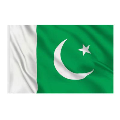 China Best Price Lightweight High Quality Custom Flags 3x5 4x6 100D Polyester Pakistani Flags for sale