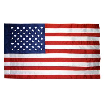 China New Outdoor Popular 3x5ft Other Size Custom Digital Printing Embroidered American Flag for sale