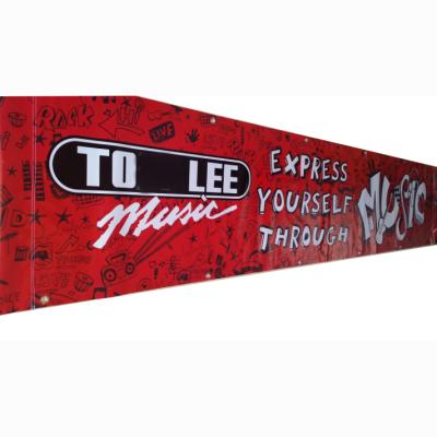 China Advertising Large Large Long Polyester Promotional Fabric Hanging Banner For Print for sale