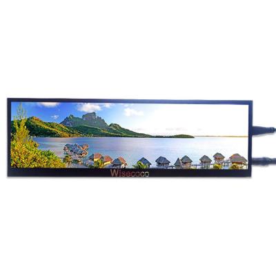 China Speaker 12.6 Inch IPS 1920x515 Full HD 12.6 Inch Portable Monitor Bar LCD Monitor Advertising Display for sale