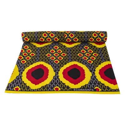 China New Wholesale Anti-Static 100% African Ankara Fabric Polyester Fabric Wax Print Dutch Pattern for sale