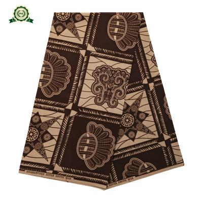 China Customization 110gsm Polyester 110gsm Printing Fabric Wholesale Antistatic African 100% African Wax 6 yards for sale