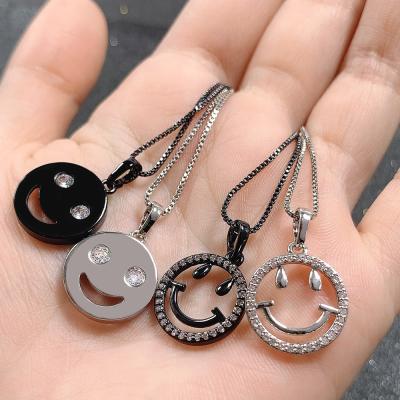 China FASHIONABLE Lovely Smiling Face Boys and Girls Pendant Necklace for sale