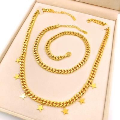 China TRENDY Women's Fashion Gold Plated Jewelry Small Star Pendant Necklace for sale