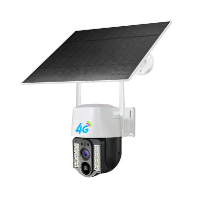 China NIGHT VISION 2MP 4G 5W NIGHT VISION Solar Panel Power PTZ Camera V380 Security 1080P 4G Solar Battery CCTV Outdoor Wireless IP Camera With Sim Card for sale