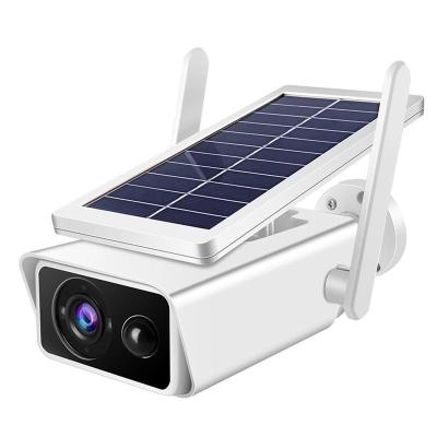 China Low Power 1080P 2 Way Low Power Wifi Solar Panel Battery Power Camera 3MP CCTV Camera ICSEE Outdoor Battery Audio Network PIR Solar Camera for sale