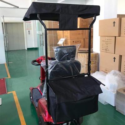 China Detachable Folding Rear Mobility Electric Scooter Basket Bag Canopy Canopy Accessory for sale