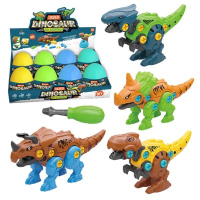 China ABS Plastic Factory Disassembly And Assembly Wholesale Dinosaur Toy With Screwdriver For Kids for sale