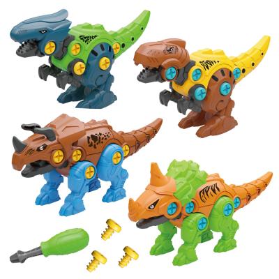 China Hot Selling Handmade Disassembly Dinosaur Screw Toy Set and Plastic ABS Toy Set for Kids for sale