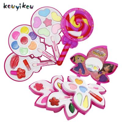 China Kouyikou Plastic Lollipop Kids Beauty Toy Washable Girls Makeup Set Rotating Toy for sale