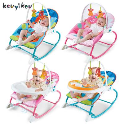 China Plastic Portable Metal Kouyikou Music and Vibration Walker Swing Rocker Baby Rocking Chair Toy for sale