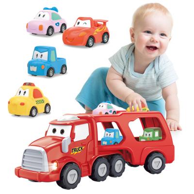 China Hot Selling Friction Toys Double Layer Pretend Play Tool Kit Transport Truck Collect Toy Car For Sale 40*13*16cm for sale