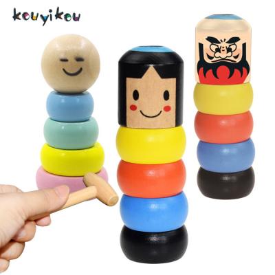 China Wooden Kouyikou Good Selling Unbreakable Wooden Magic Tricks Man Halloween Christmas Child Toys for sale