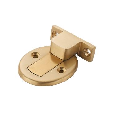 China Matte Golden Hot Sale Interior Installation Shower Safety Door Floor Glass Stopper Easy Entry for sale