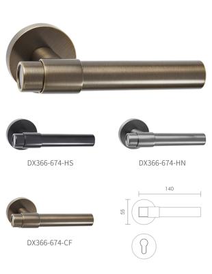 China Easy Installation Modern Design Quality Guaranteed Interior Support Customized Brass Door Handle for sale