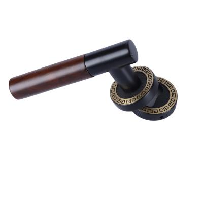 China European Classic Style Easy Installation Quality Wooden Door Pull Handles Manufacturer Safe Door Handle for sale